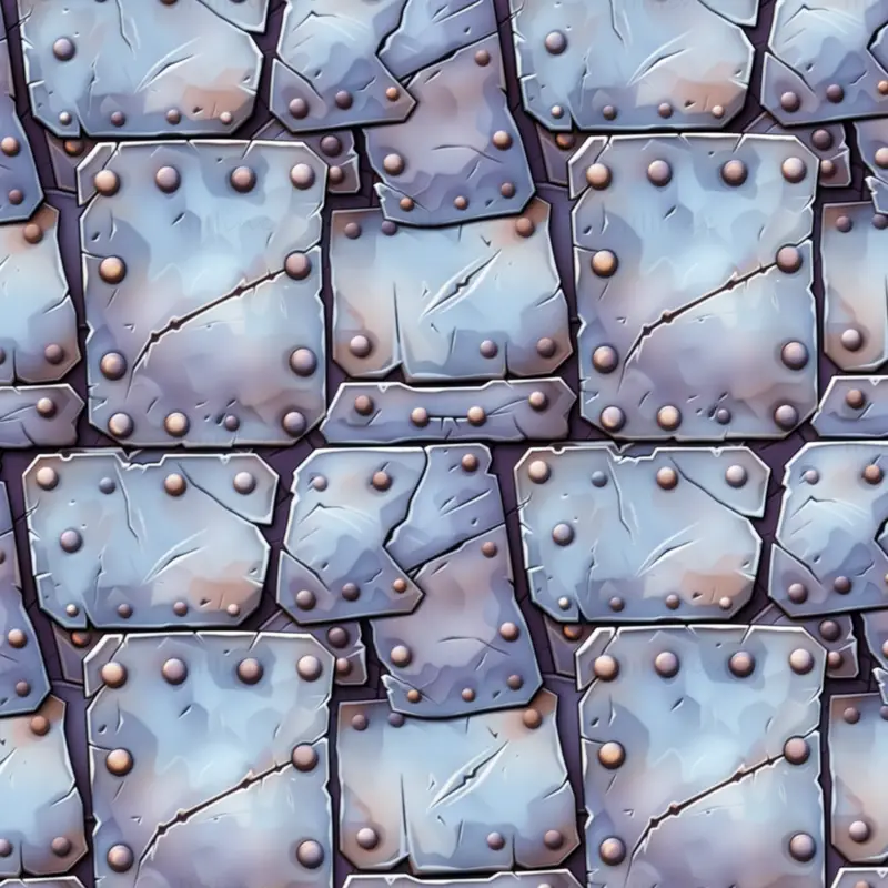 Stylized Metal Plate Seamless Texture ready for game