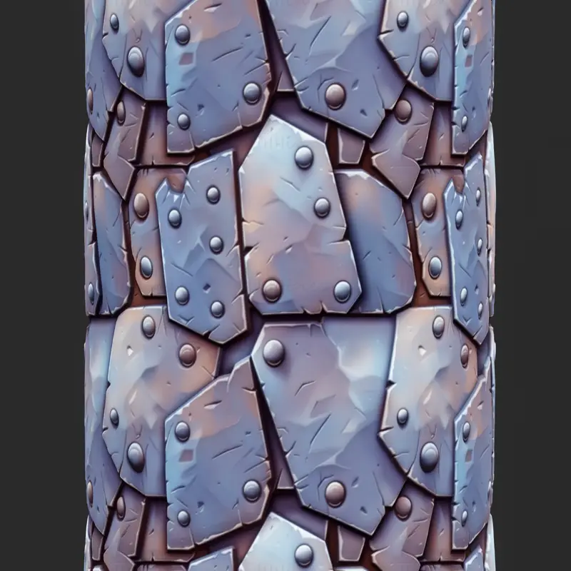Stylized Metal Seamless Texture Material