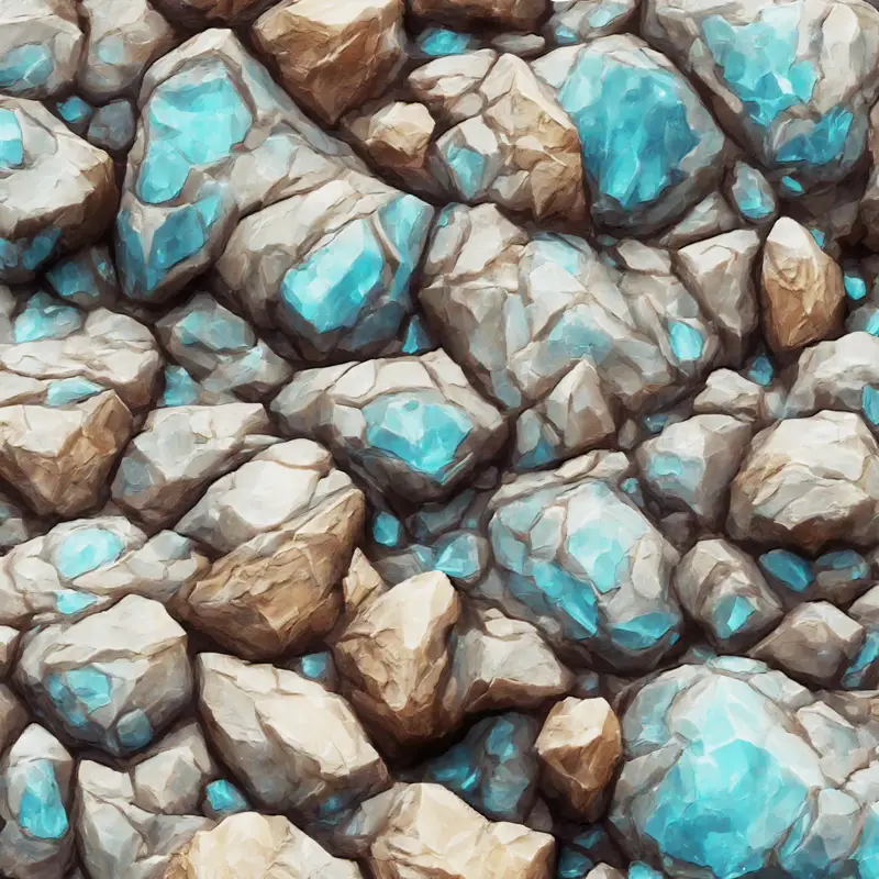 Stylizované minerály v1 bezešvá textura
