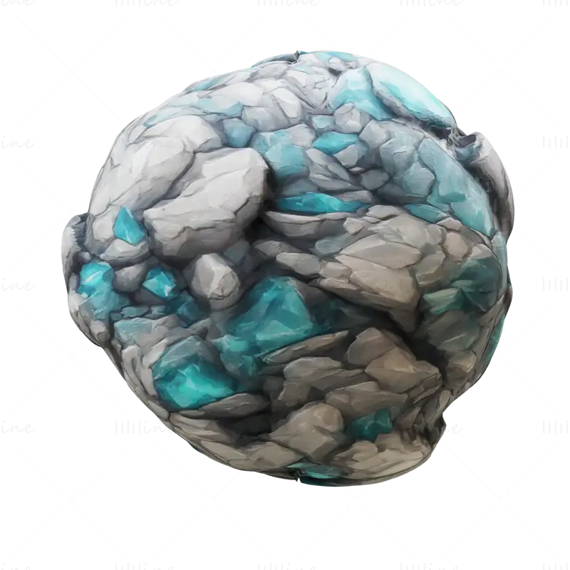 Stylized Minerals v2 Seamless Texture