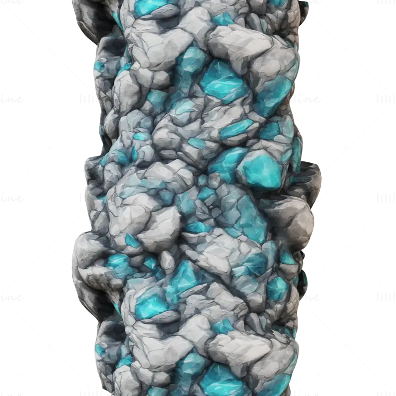 Texture transparente des minéraux stylisés v2