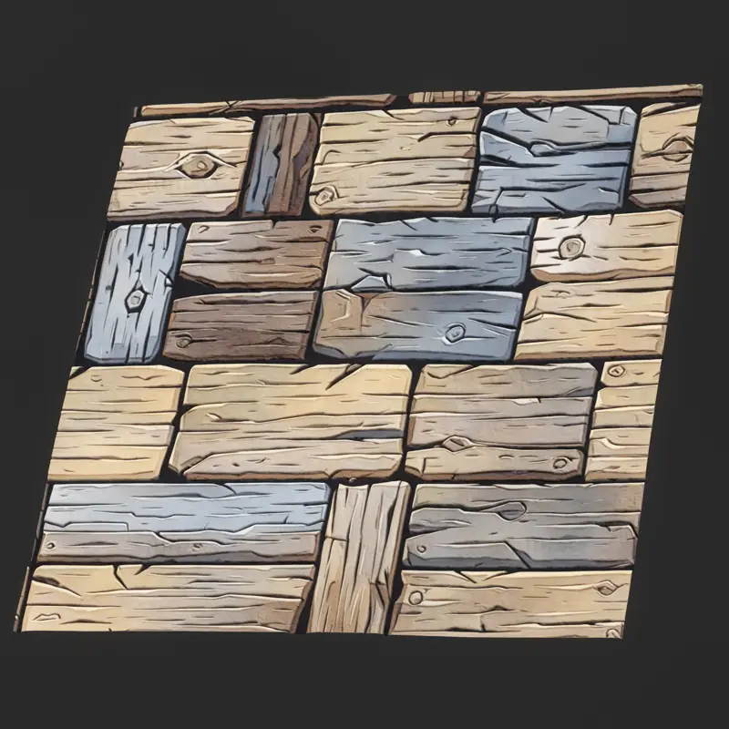 منمنمة متعددة الألوان الربط الخشب الملمس السلس