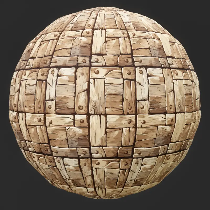 Stylized Natural Wood Seamless Texture