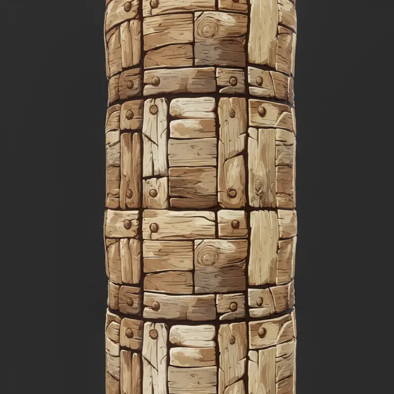 Stylized Natural Wood Seamless Texture