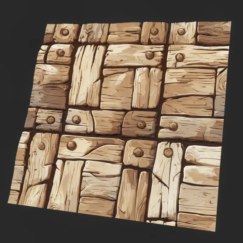 Stylized Natural Wood Seamless Texture