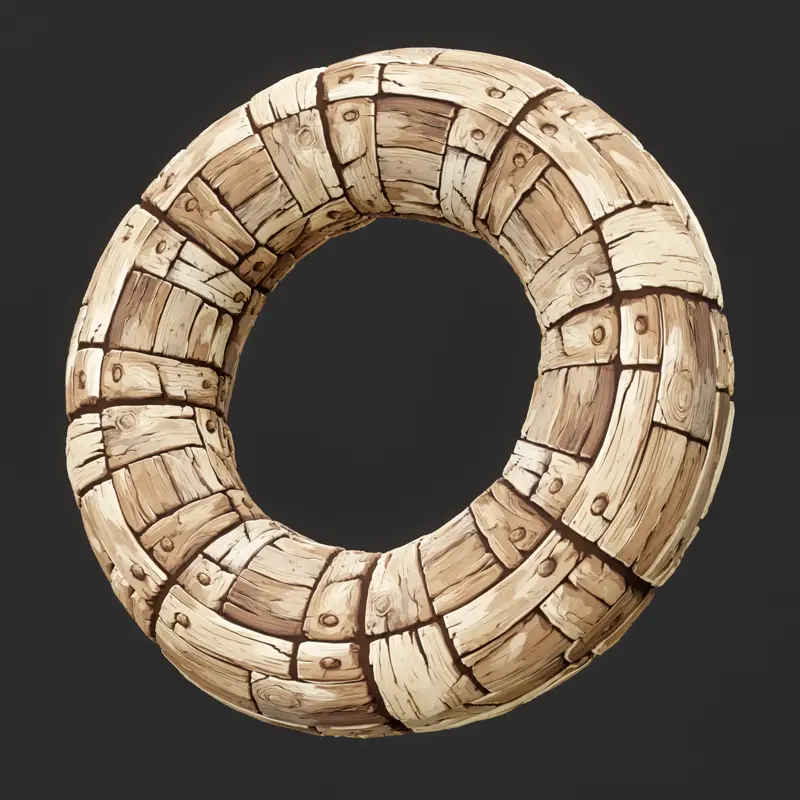 Stylized Natural Wood Seamless Texture