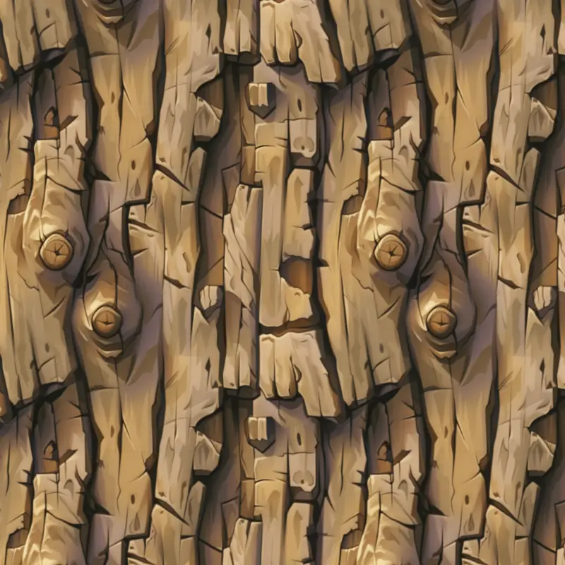 Stylized Nature Bark Seamless Texture