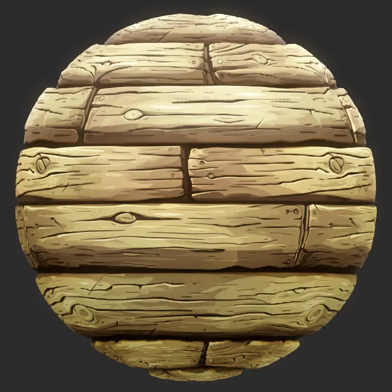 Stylized Nature Wood Seamless Texture