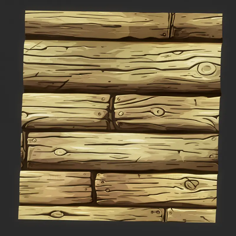 Stylized Nature Wood Seamless Texture