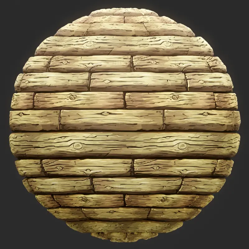 Stylized Nature Wood Seamless Texture