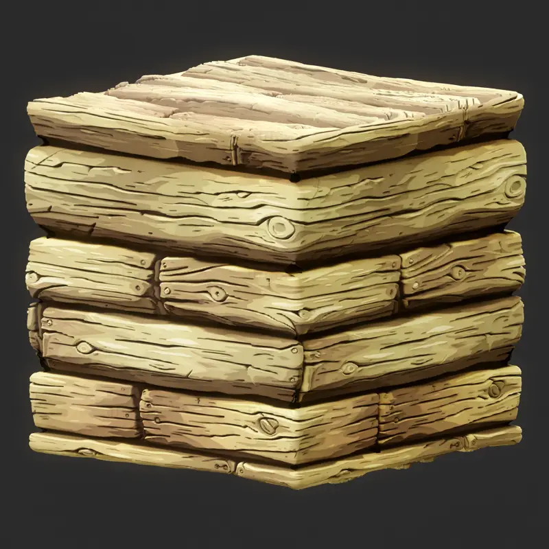 Stylized Nature Wood Seamless Texture