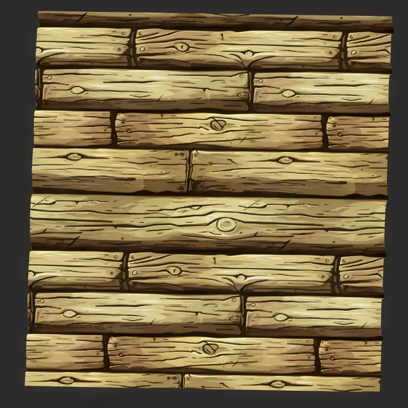 Stylized Nature Wood Seamless Texture