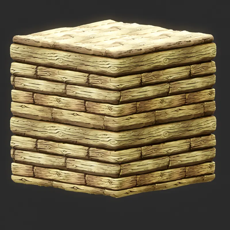 Stylized Nature Wood Seamless Texture