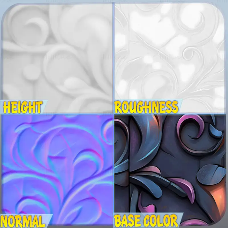 Stylized Ornaments Seamless Texture