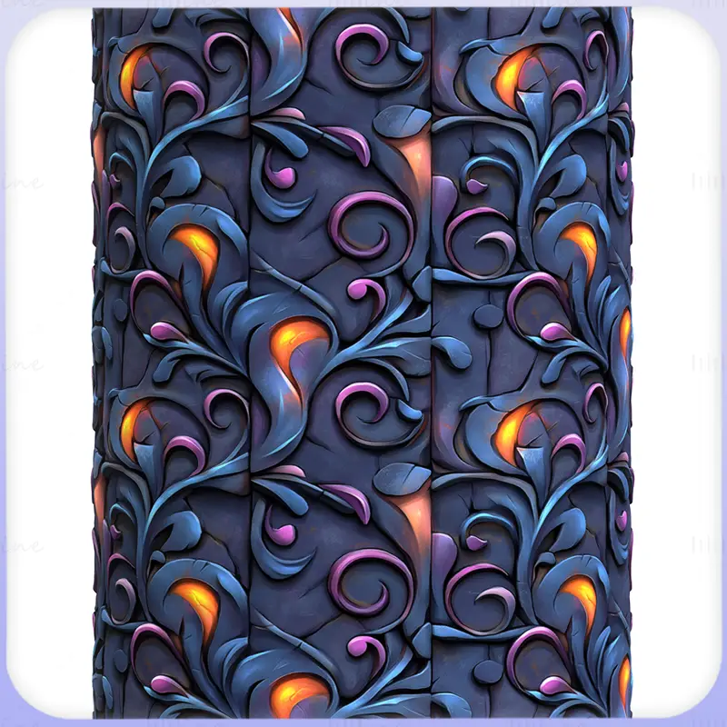 Stylized Ornaments Seamless Texture