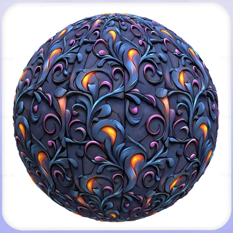 Stylized Ornaments Seamless Texture