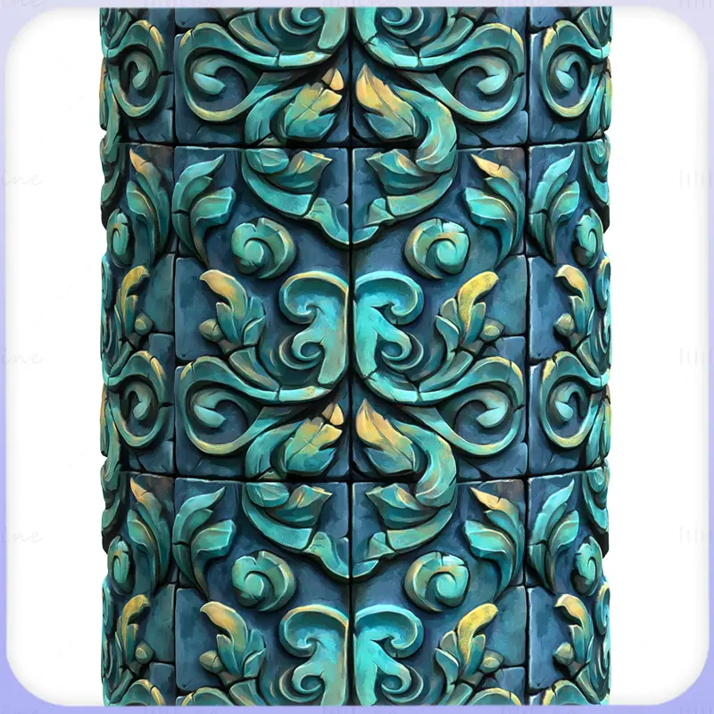 Stylized Ornaments Seamless Texture