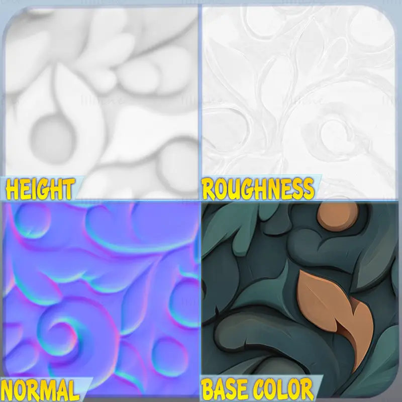 Stylized Ornaments Seamless Texture