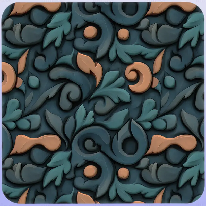 Stylized Ornaments Seamless Texture