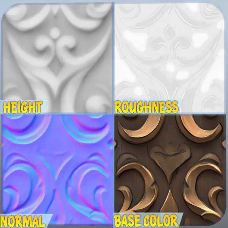 Stylized Ornaments Seamless Texture