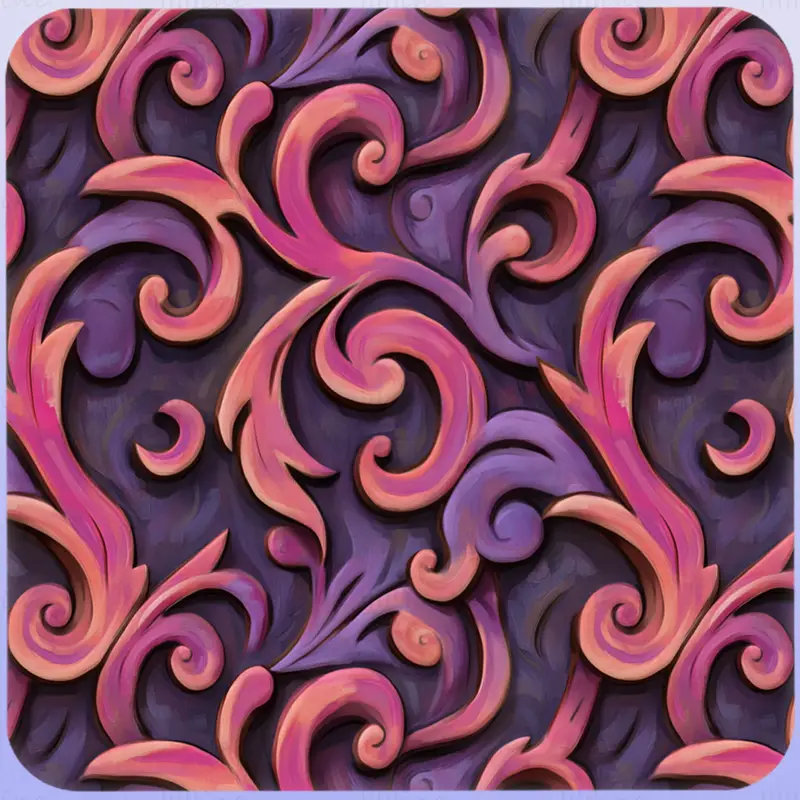 Stylized Ornaments Seamless Texture