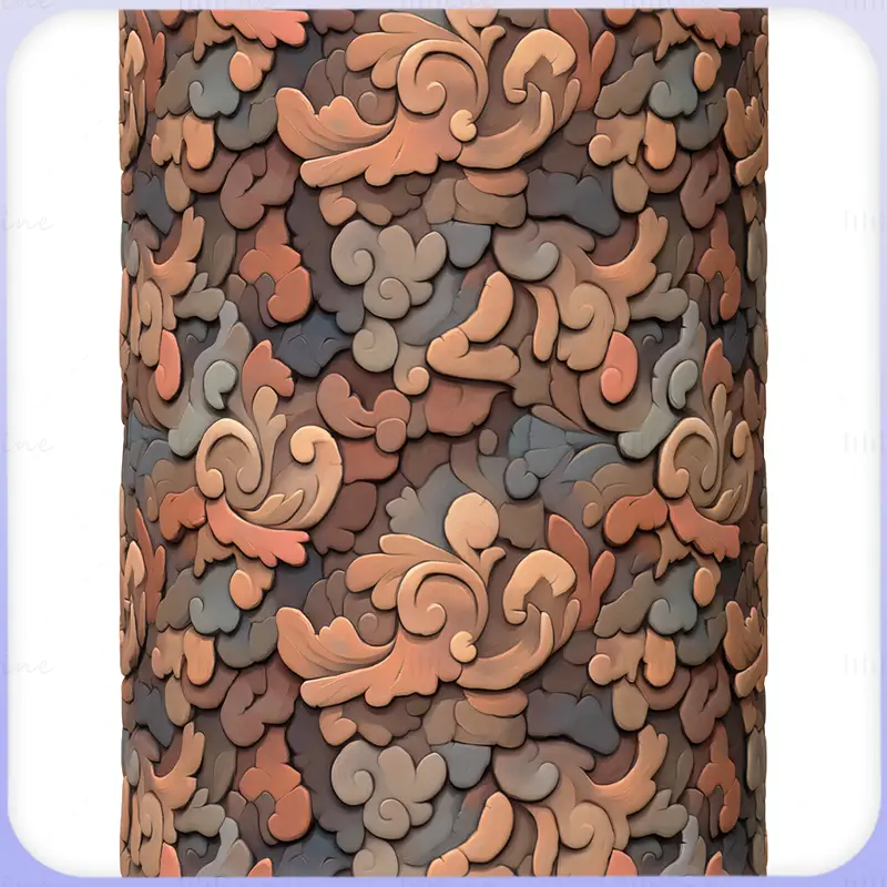 Stylized Ornaments Seamless Texture