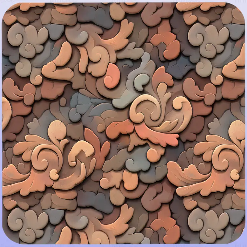 Stylized Ornaments Seamless Texture