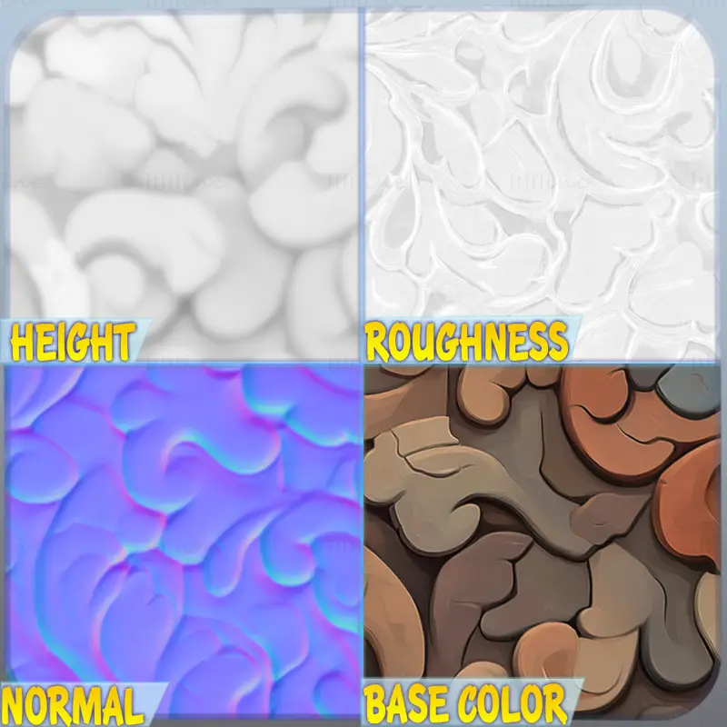 Stylized Ornaments Seamless Texture