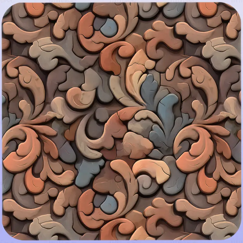 Stylized Ornaments Seamless Texture