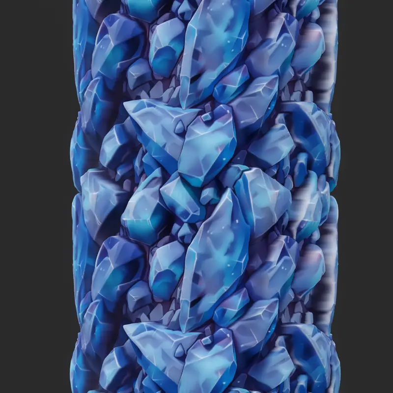 Stylized Purple Crystal Seamless Texture