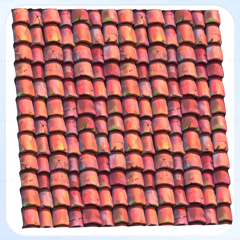 Stylized Roof Seamless Texture