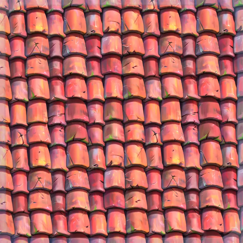 Stylized Roof Seamless Texture