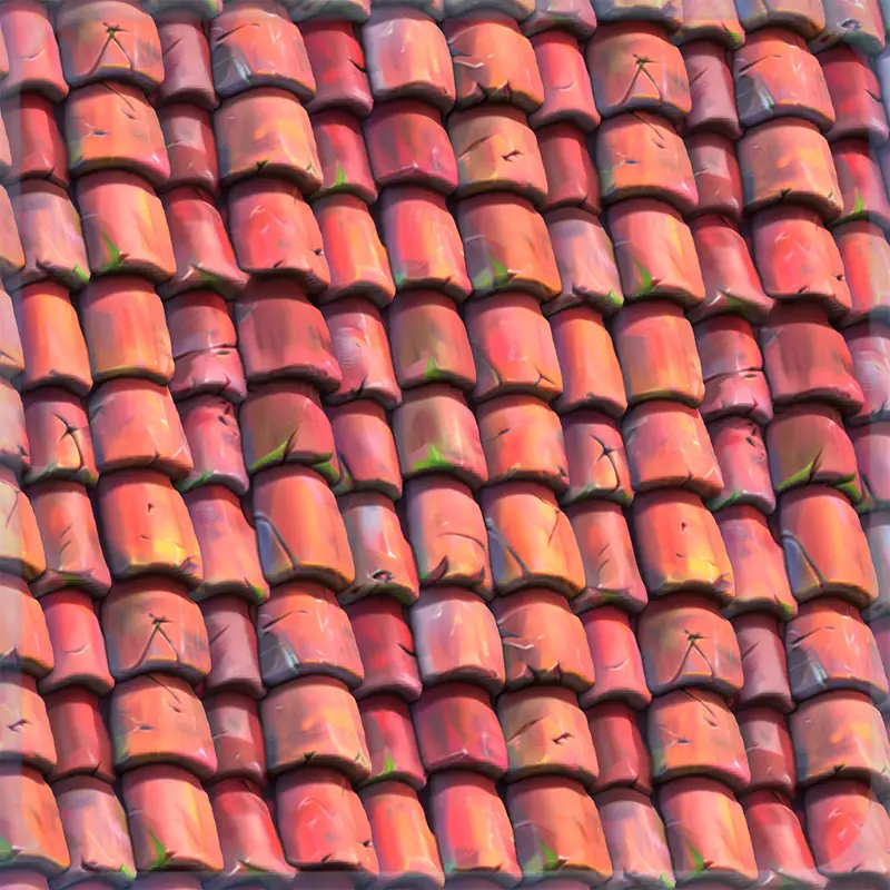 Stylized Roof Seamless Texture