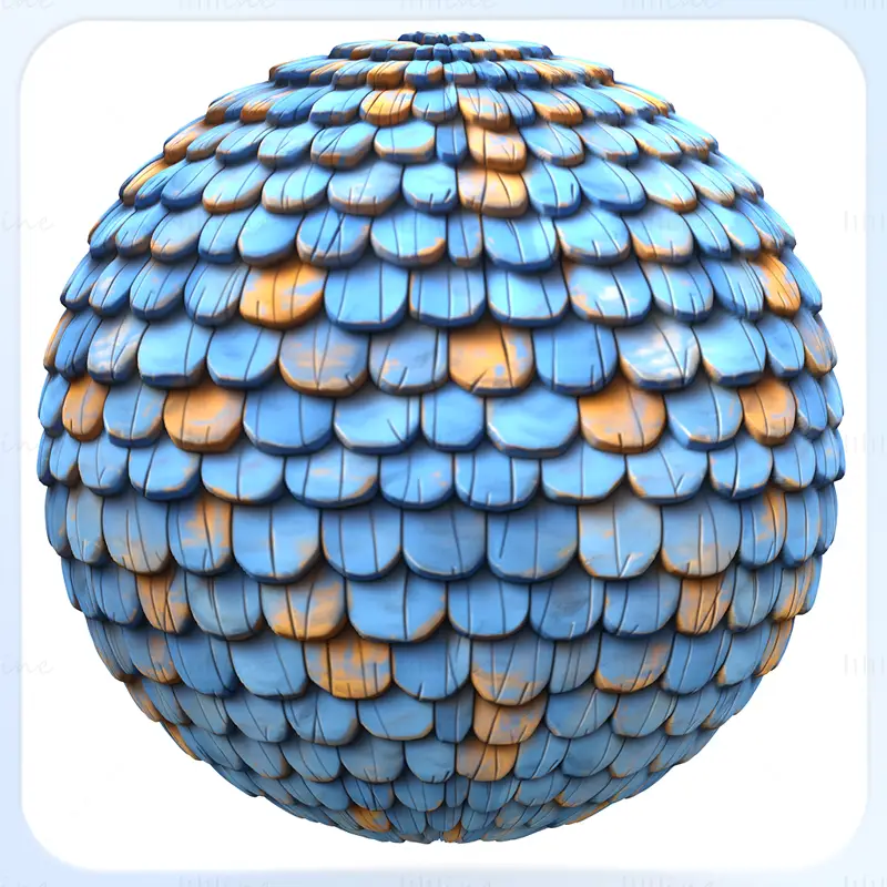 Stylized Roof Seamless Texture