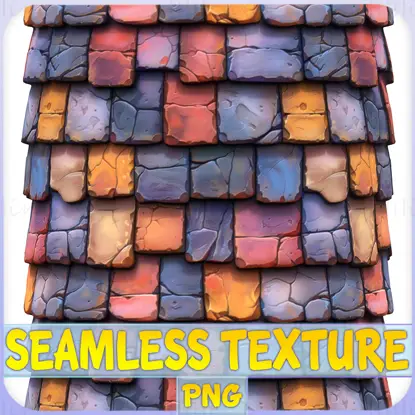 Stylized Roof Seamless Texture