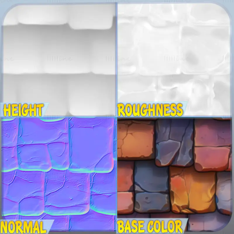 Stylized Roof Seamless Texture