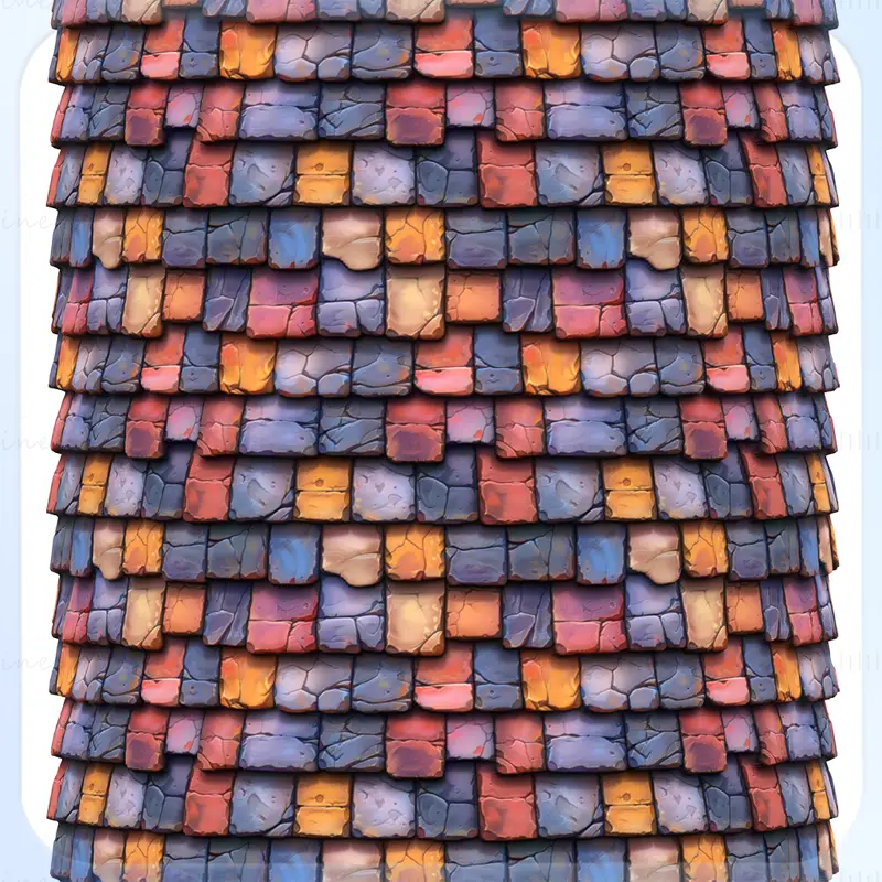 Stylized Roof Seamless Texture