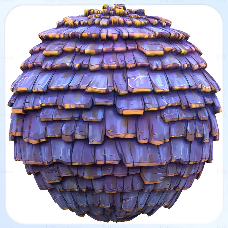 Stylized Roof Seamless Texture