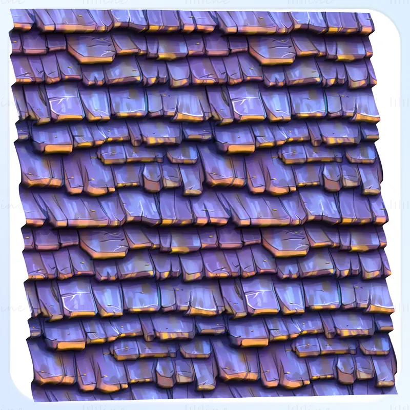 Stylized Roof Seamless Texture