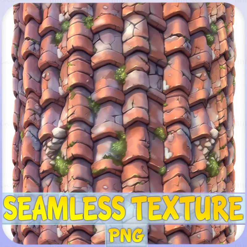 Stylized Roof Seamless Texture