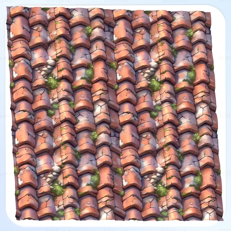 Stylized Roof Seamless Texture