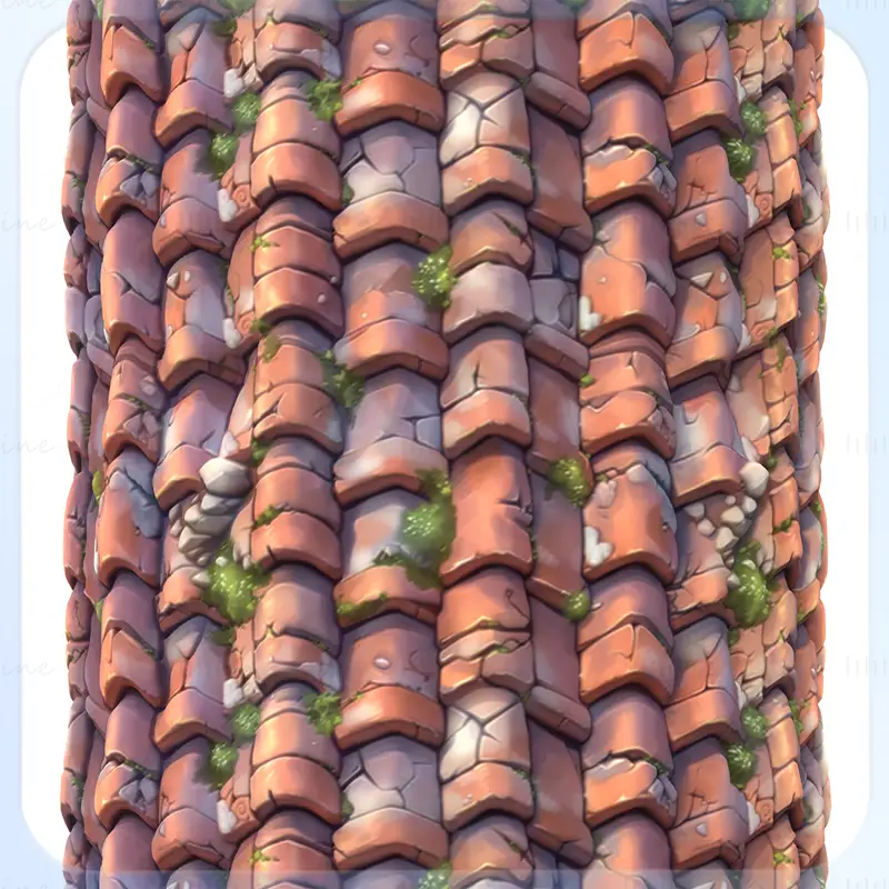 Stylized Roof Seamless Texture