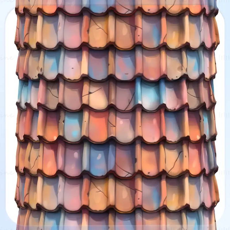 Stylized Roof Seamless Texture