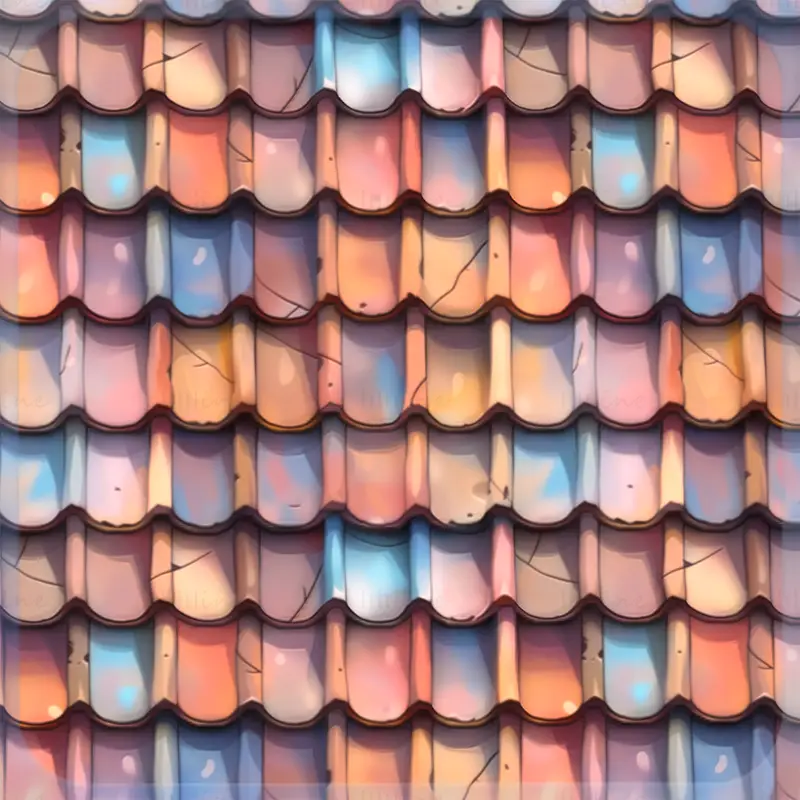 Stylized Roof Seamless Texture