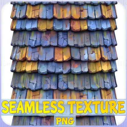 Stylized Roof Seamless Texture