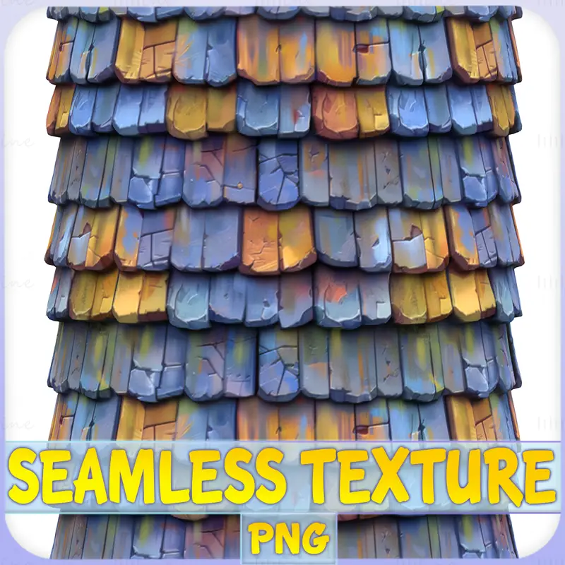 Stylized Roof Seamless Texture