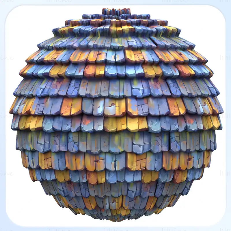 Stylized Roof Seamless Texture