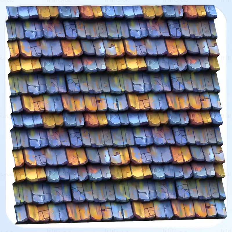 Stylized Roof Seamless Texture