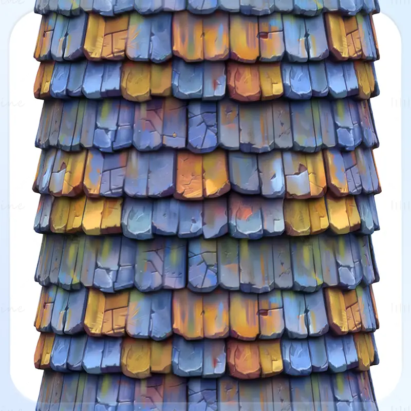 Stylized Roof Seamless Texture