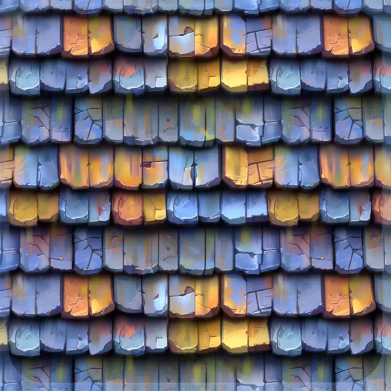 Stylized Roof Seamless Texture